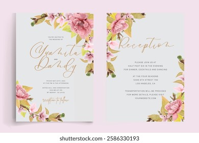 cherry blossom wreath background design