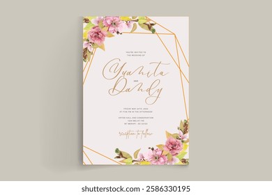 cherry blossom wreath background design