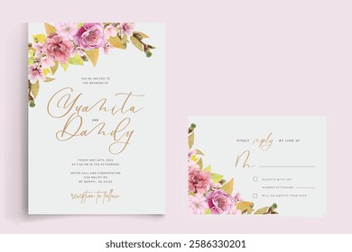 cherry blossom wreath background design