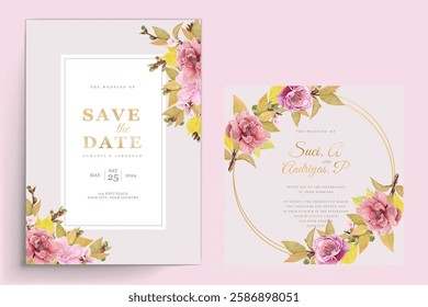 cherry blossom wreath background design