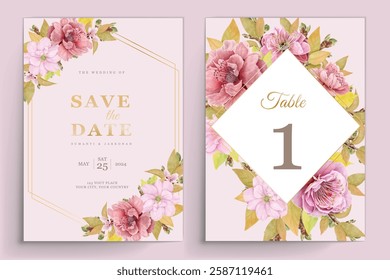 cherry blossom wreath background design