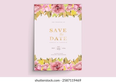 cherry blossom wreath background design
