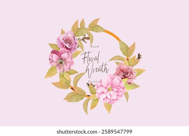 
cherry blossom wreath card set