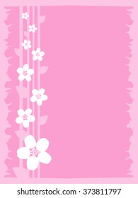 Cherry blossoms background, vector illustration.