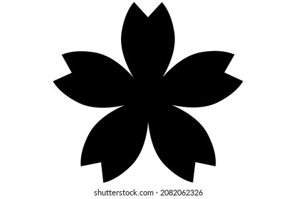Cherry blossoms, black and white