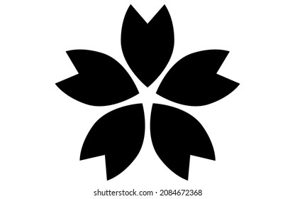 Cherry blossoms, black and white