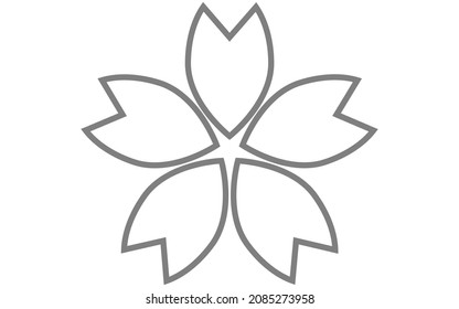 Cherry blossoms, black and white