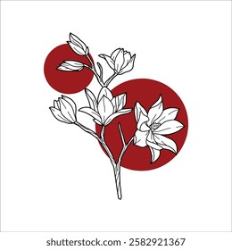 cherry blossoms drawings artwork handmade illustrations