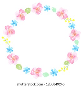 Cherry blossoms frame