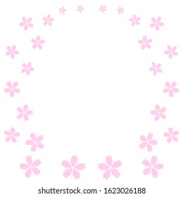  Cherry Blossoms frame （white back ）