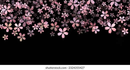 Fondo del patrón japonés de flores de cerezo