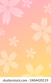 Cherry Blossoms Japanese Pattern Background