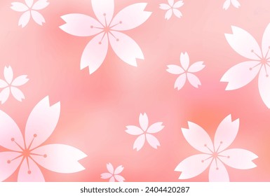 Cherry Blossoms Japanese Pattern Background