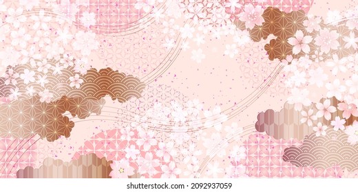 Florencia de cerezos fondo de primavera en Japón 