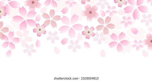 Kirschblüten Japanisches Muster Frühlingshintergrund 