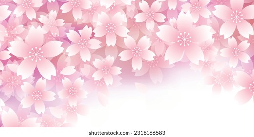 Florecimiento del cerezo Fondo de primavera del patrón japonés