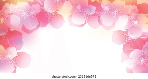 Cherry Blossoms Japanese Pattern Spring Background