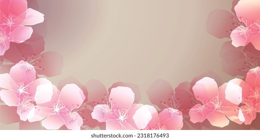 Florecimiento del cerezo Fondo de primavera del patrón japonés