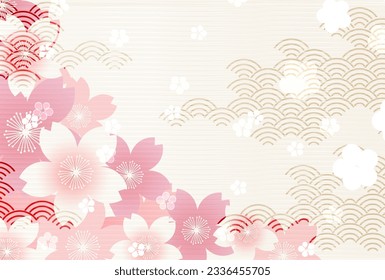 Cherry Blossoms Japanese Pattern Spring Background