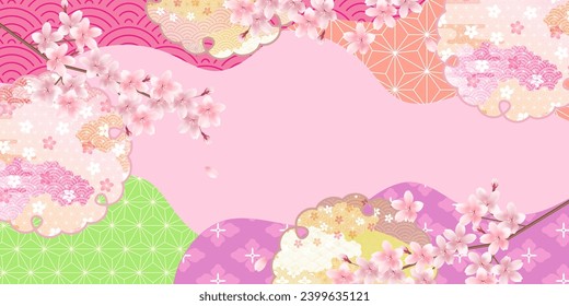 Cherry Blossoms Japanese Pattern Spring Background