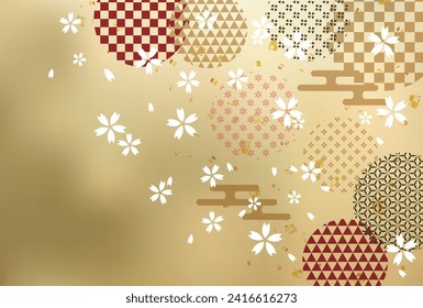 Florecimiento del cerezo Fondo de primavera del patrón japonés