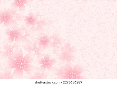 Cherry Blossoms Japanese Pattern Watercolor Background