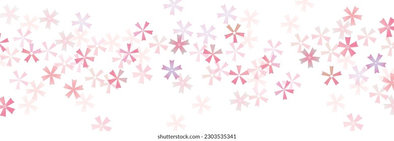 Cherry Blossoms Japanese Pattern Watercolor Background