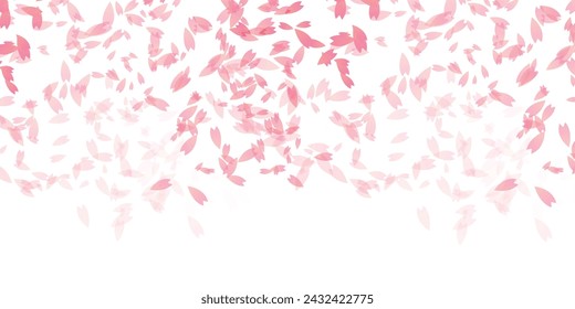 Cherry Blossoms Japanese Pattern Watercolor Background