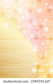Cherry Blossoms Nengajo Japanese Pattern Patterns Background