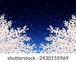 
cherry blossoms cherry blossoms at night background night view night illustration cherry blossom snowstorm