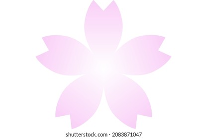 Flores de cerezo, pétalos de gradación rosa
