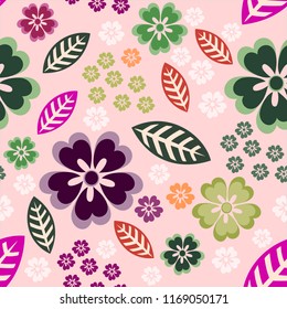 cherry blossoms  seamless pattern. The elegant the template for fashion prints