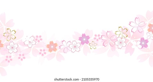 Fondo de flores de primavera de cerezos