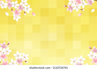 Fondo de flores de primavera de cerezos 