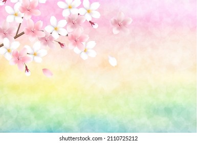 Fondo de flores de primavera de cerezos 