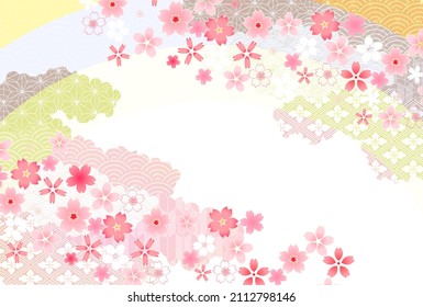 Cherry blossoms spring flower background 