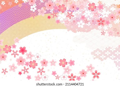 Cherry blossoms spring flower background 