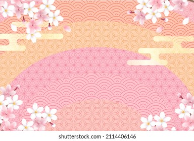 Cherry blossoms spring flower background 