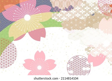 Cherry blossoms spring flower background 