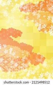 Fondo de flores de primavera de cerezos