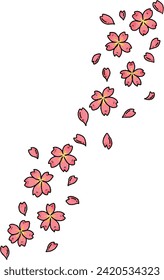 cherry blossoms spring flowers design 