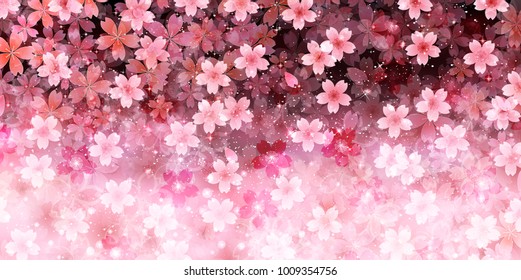 Cherry Blossoms spring Japanese paper background