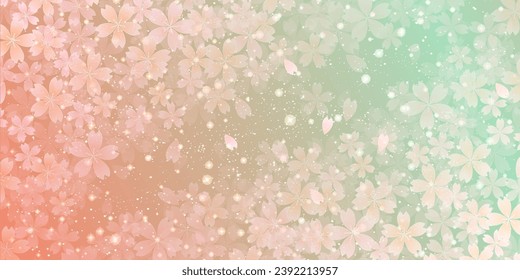 Cherry Blossoms Spring Japanese Pattern Background