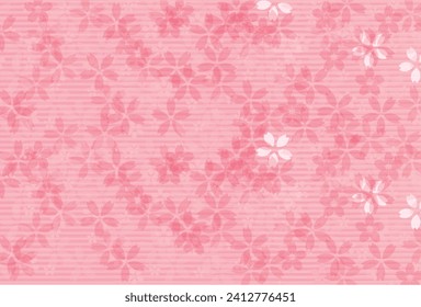 Cherry Blossoms Spring Japanese Pattern Background