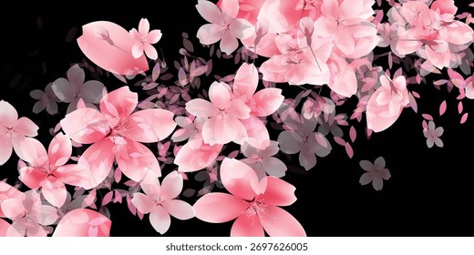 Fondo paisaje primavera flores