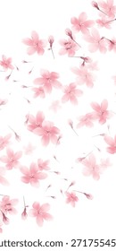 Fondo de paisaje de primavera de flores de cerezo