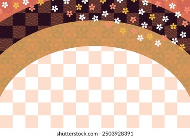 Fondo de la tarjeta del año Nuevo de la primavera de las flores de cerezo