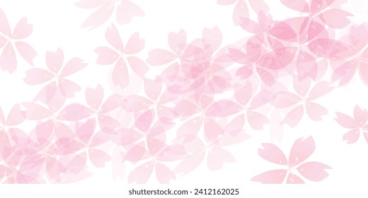 Fondo de los Pétalos de Primavera de los floreros de cerezo