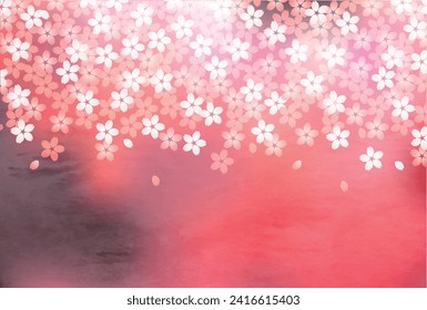 Cherry Blossoms Spring Petals Background