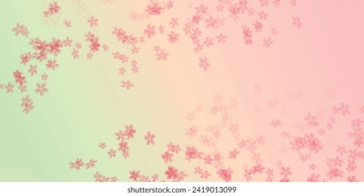 Cherry Blossoms Spring Petals Background